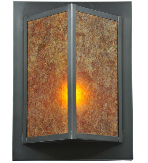 Meyda Tiffany Wedge 111710 Wall Light - Craftsman Brown