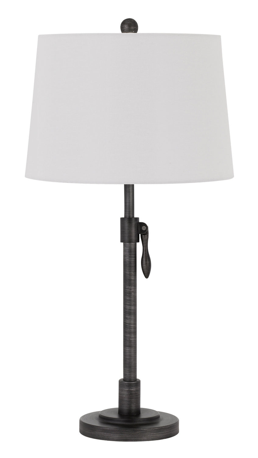 Cal Lighting BO-2979TB Riverwood One Light Table Lamp Lamp Pewter, Nickel, Silver