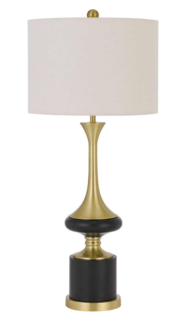 Cal Lighting BO-2981TB Kevil One Light Table Lamp Lamp Brass - Antique