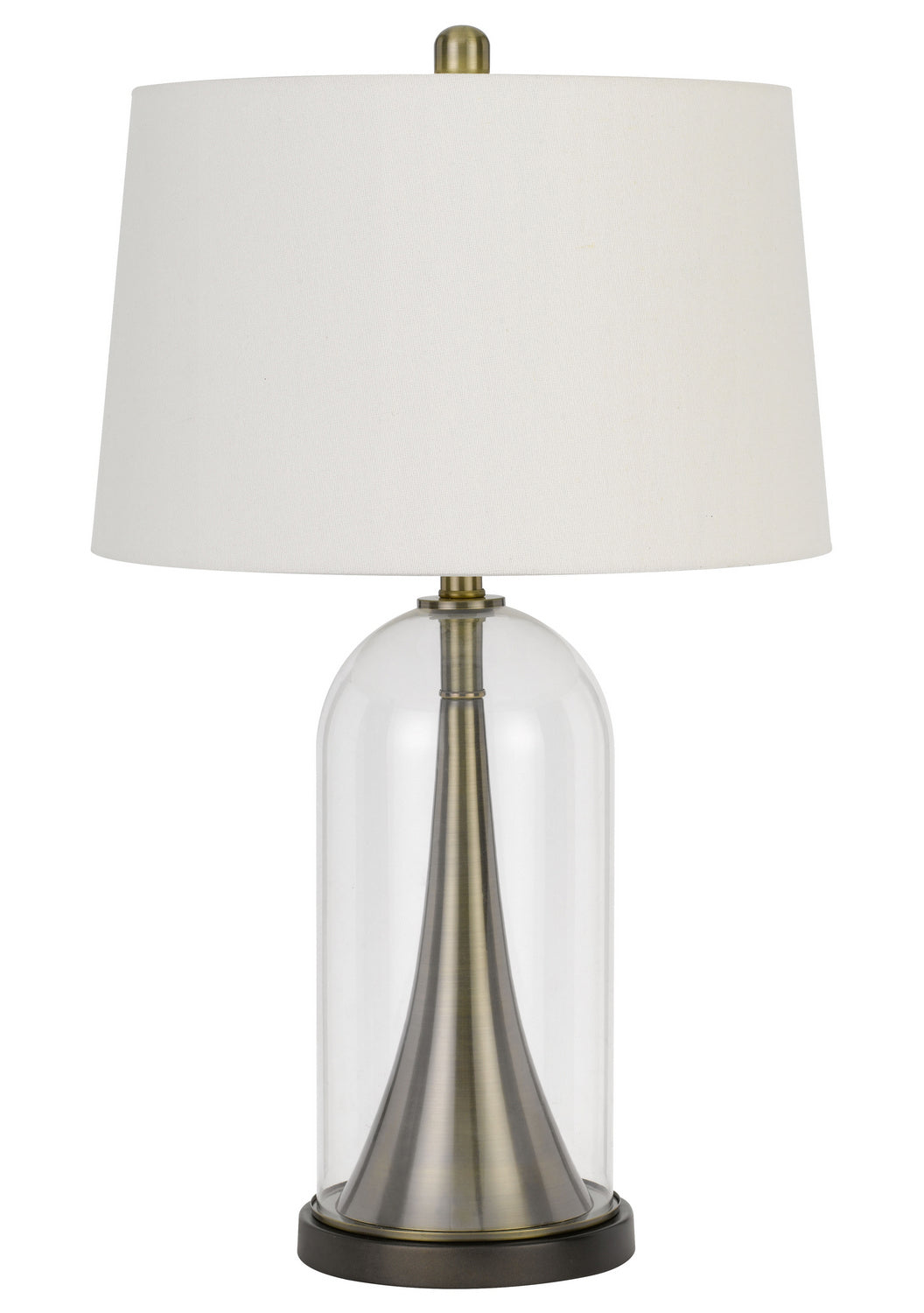 Cal Lighting BO-2989TB Camargo One Light Table Lamp Lamp Brass - Antique