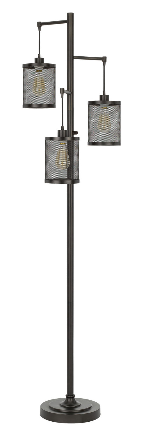 Cal Lighting BO-2991FL Pacific Three Light Floor Lamp Lamp Bronze / Dark