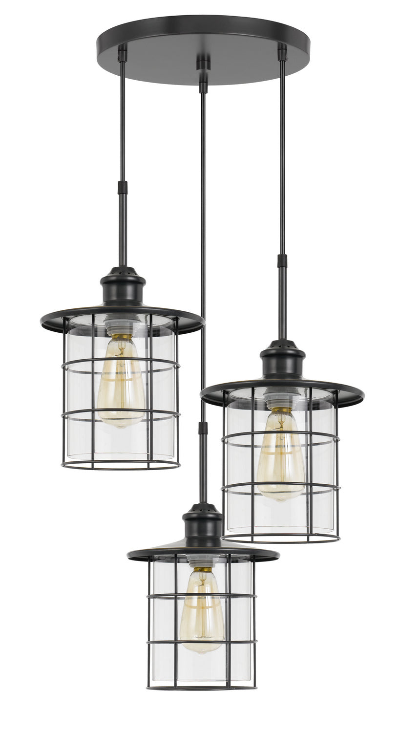 Cal Silverton FX-2668-3P Pendant Light - Dark Bronze