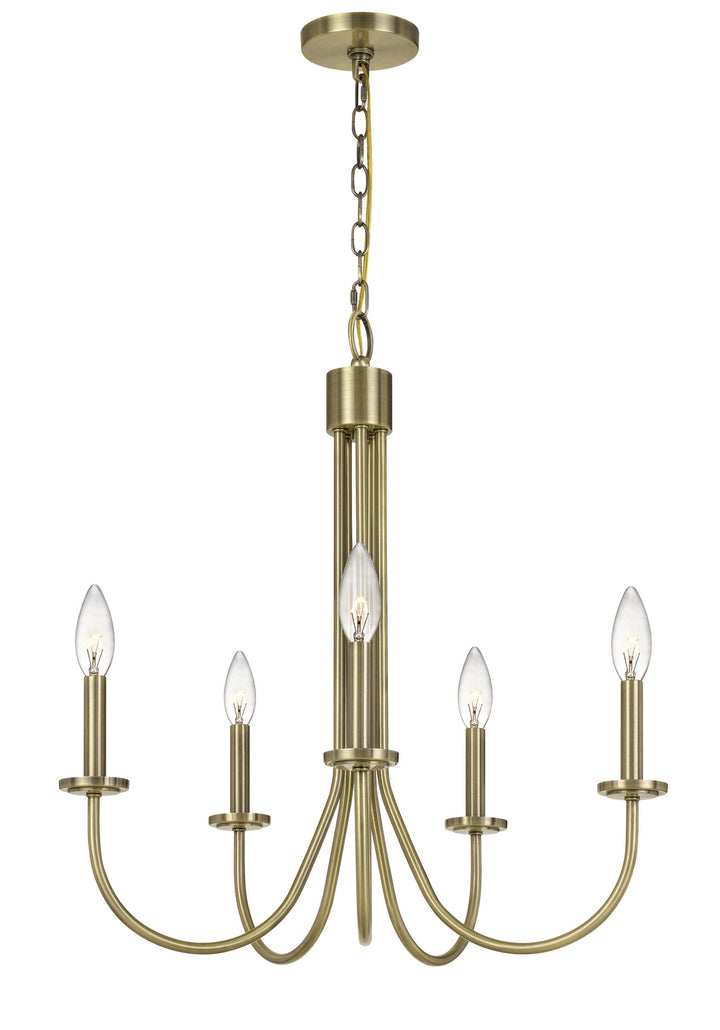 Cal Spiez FX-3736-5 Chandelier Light - Antique Brass