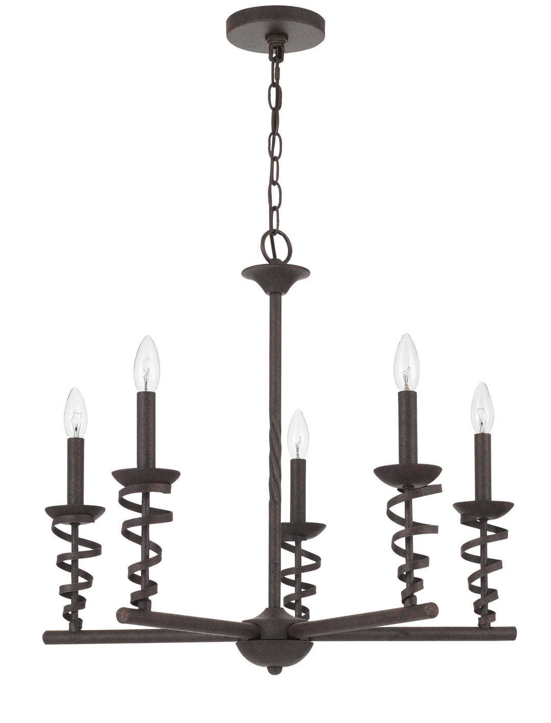 Cal Forbach FX-3746-5 Chandelier Light - Texture Black