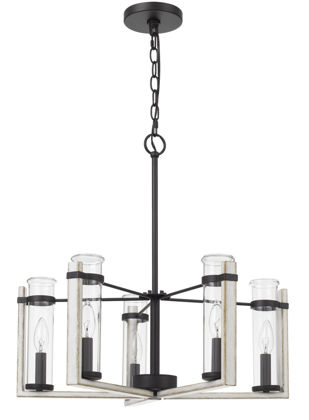 Cal Olivette FX-3751-5 Chandelier Light - White Washed