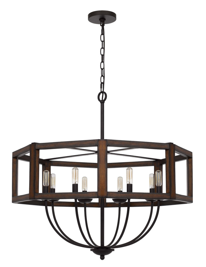 Cal Renton FX-3761-8 Chandelier Light - Oak