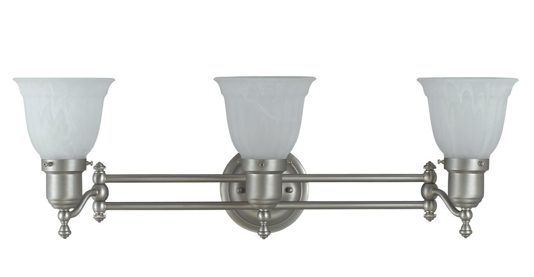 Cal LA-193-1 Bath Vanity Light - Brushed Steel