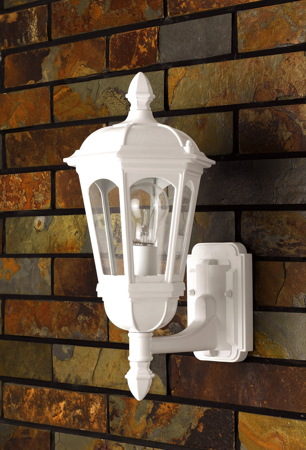Cal Lighting OL-136WU-WH  120V,E27,60W,8 1/4X16 3/4X9 1/4,Alu Outdoor White