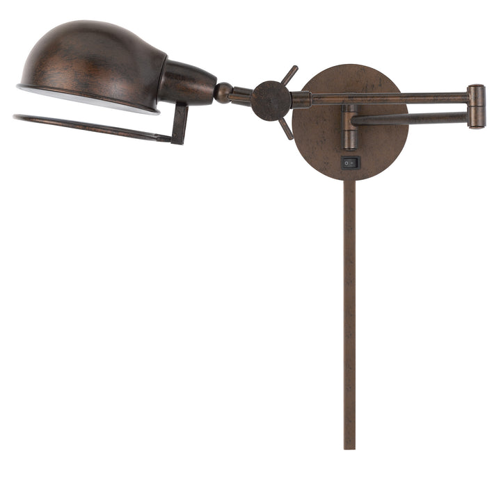 Cal Lighting WL-2924-RU Linthal One Light Swing Arm Wall Lamp Lamp Bronze / Dark