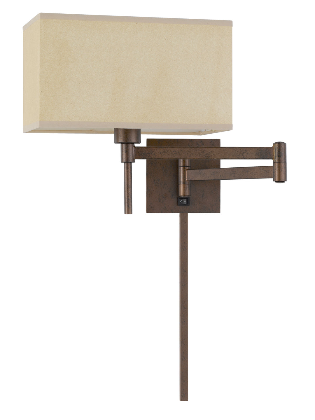 Cal Lighting WL-2930-RU Robson One Light Swing Arm Wall Lamp Lamp Bronze / Dark