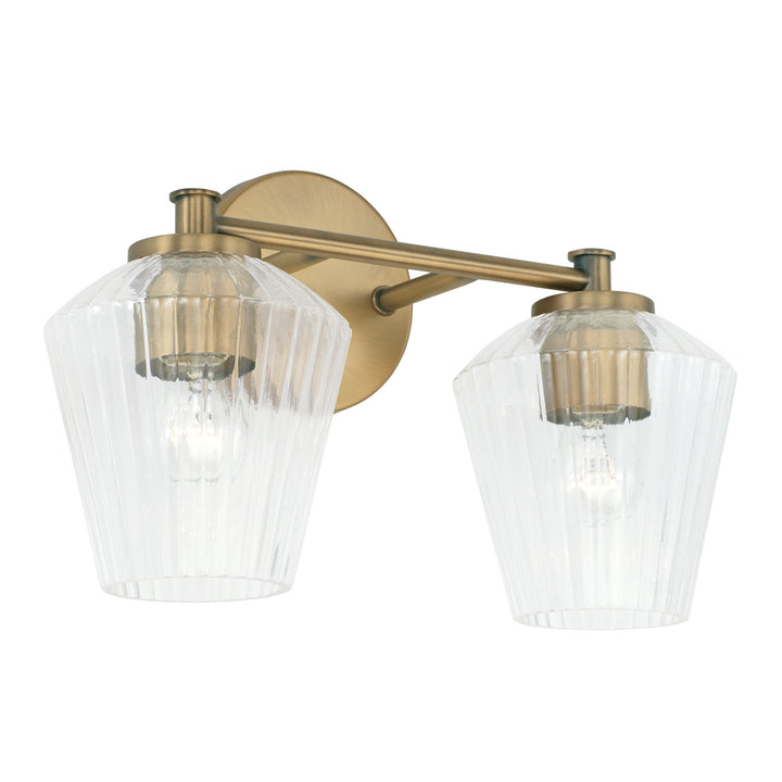 Capital Beau 141421AD-507 Bath Vanity Light 15 in. wide - Aged Brass