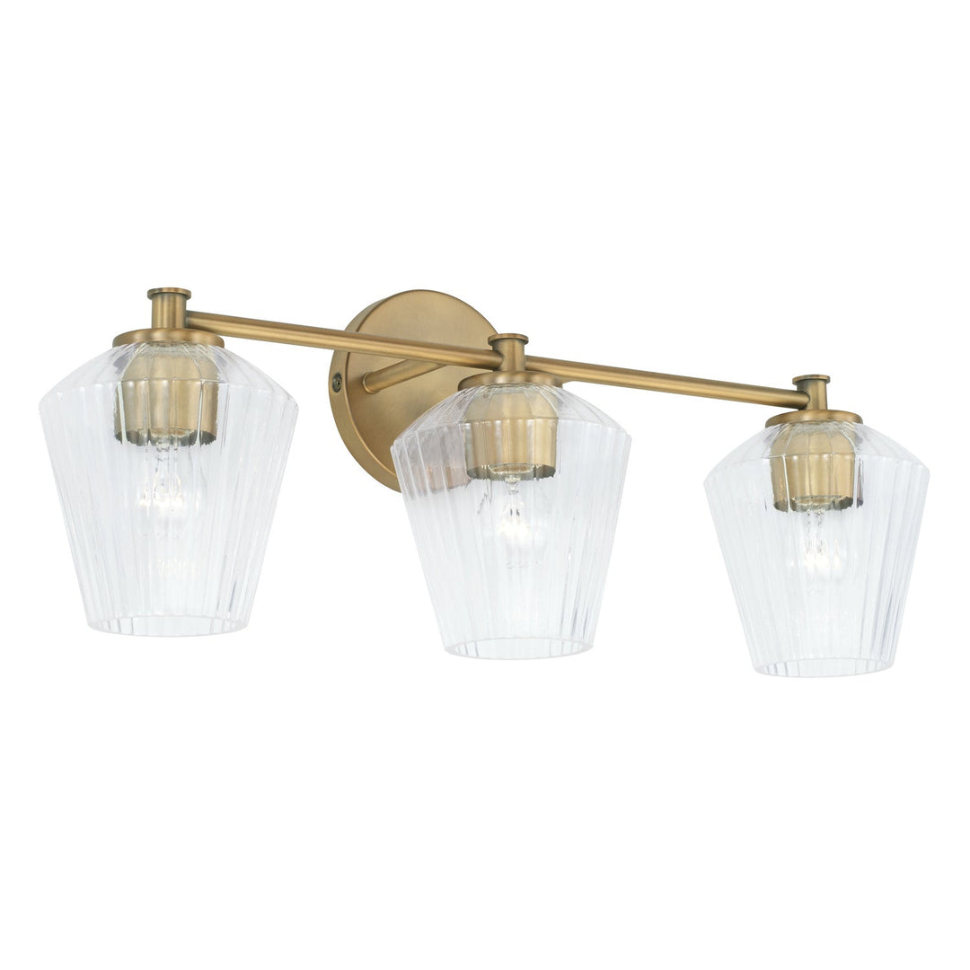 Capital Beau 141431AD-507 Bath Vanity Light 24 in. wide - Aged Brass