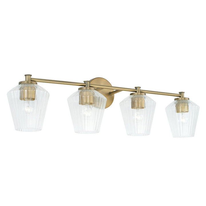 Capital Beau 141441AD-507 Bath Vanity Light 33 in. wide - Aged Brass