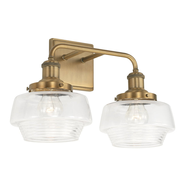 Capital Miller 142221AD-511 Bath Vanity Light 17 in. wide - Aged Brass