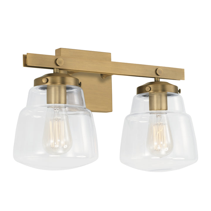 Capital Dillon 142721AD-518 Bath Vanity Light 17 in. wide - Aged Brass