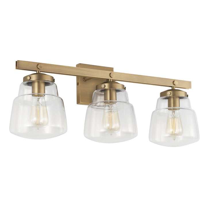 Capital Dillon 142731AD-518 Bath Vanity Light 26 in. wide - Aged Brass
