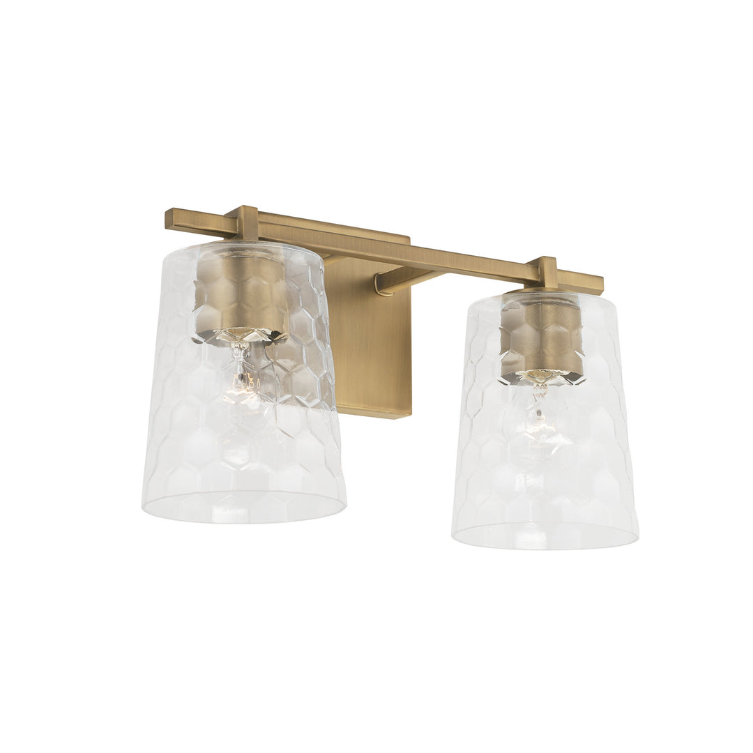 Capital Burke 143521AD-517 Bath Vanity Light 15 in. wide - Aged Brass