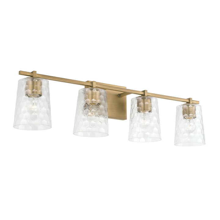 Capital Burke 143541AD-517 Bath Vanity Light 33 in. wide - Aged Brass