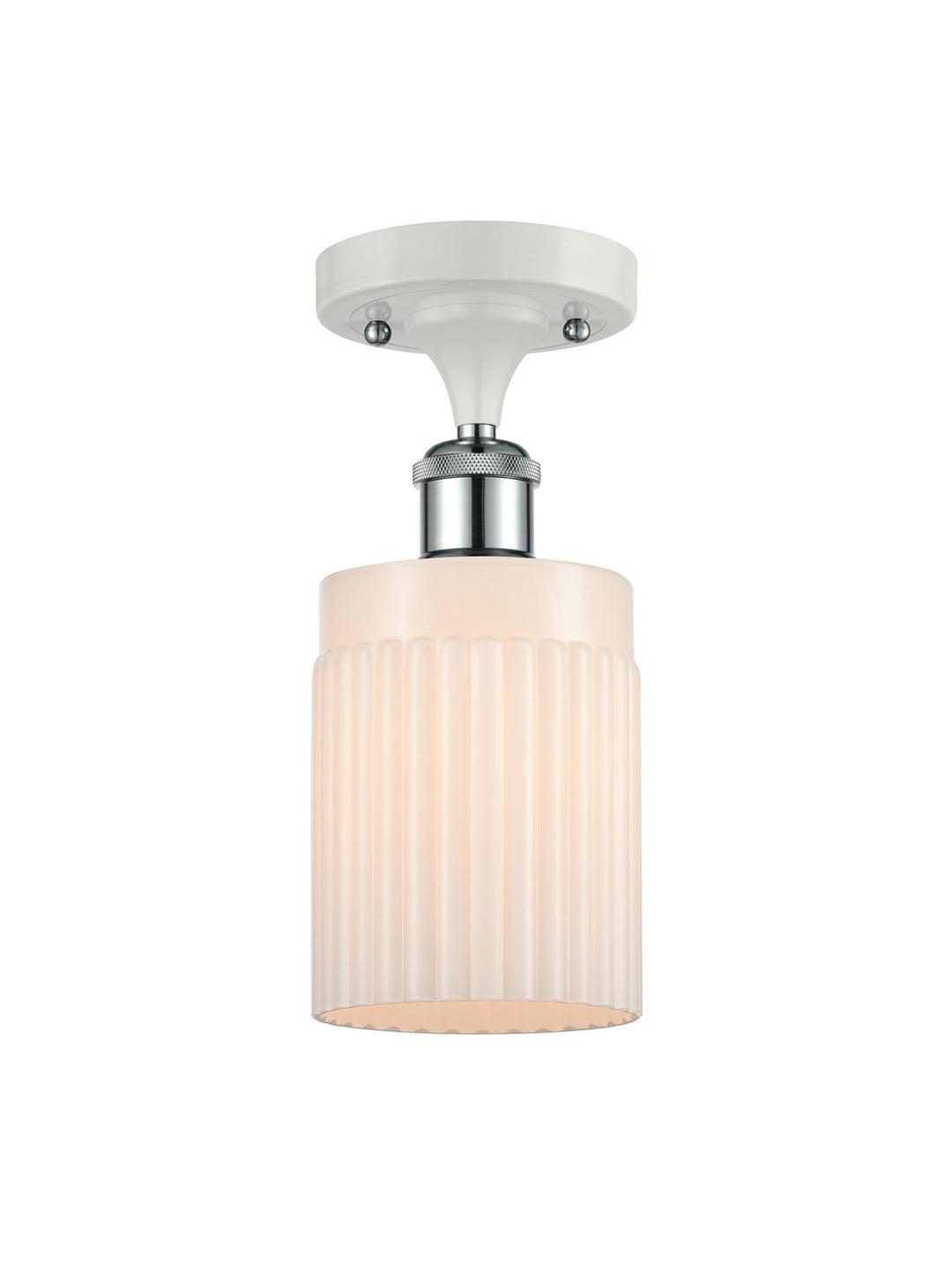 Innovations Ballston 516-1C-WPC-G341 Ceiling Light - White and Polished Chrome
