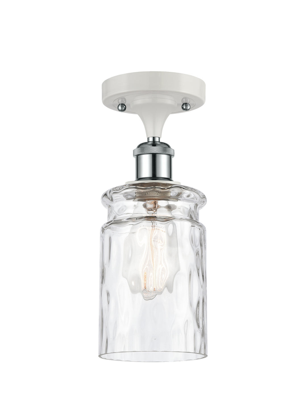Innovations Ballston 516-1C-WPC-G352-LED Ceiling Light - White and Polished Chrome