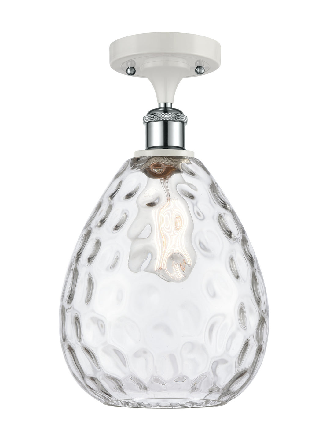 Innovations Ballston 516-1C-WPC-G372-LED Ceiling Light - White and Polished Chrome