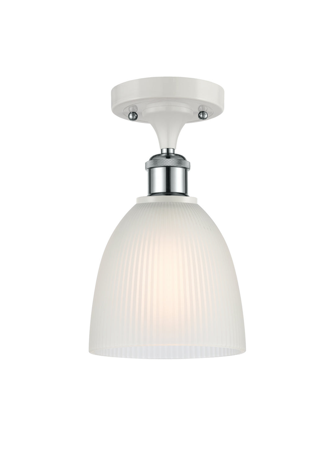 Innovations Ballston 516-1C-WPC-G381 Ceiling Light - White and Polished Chrome