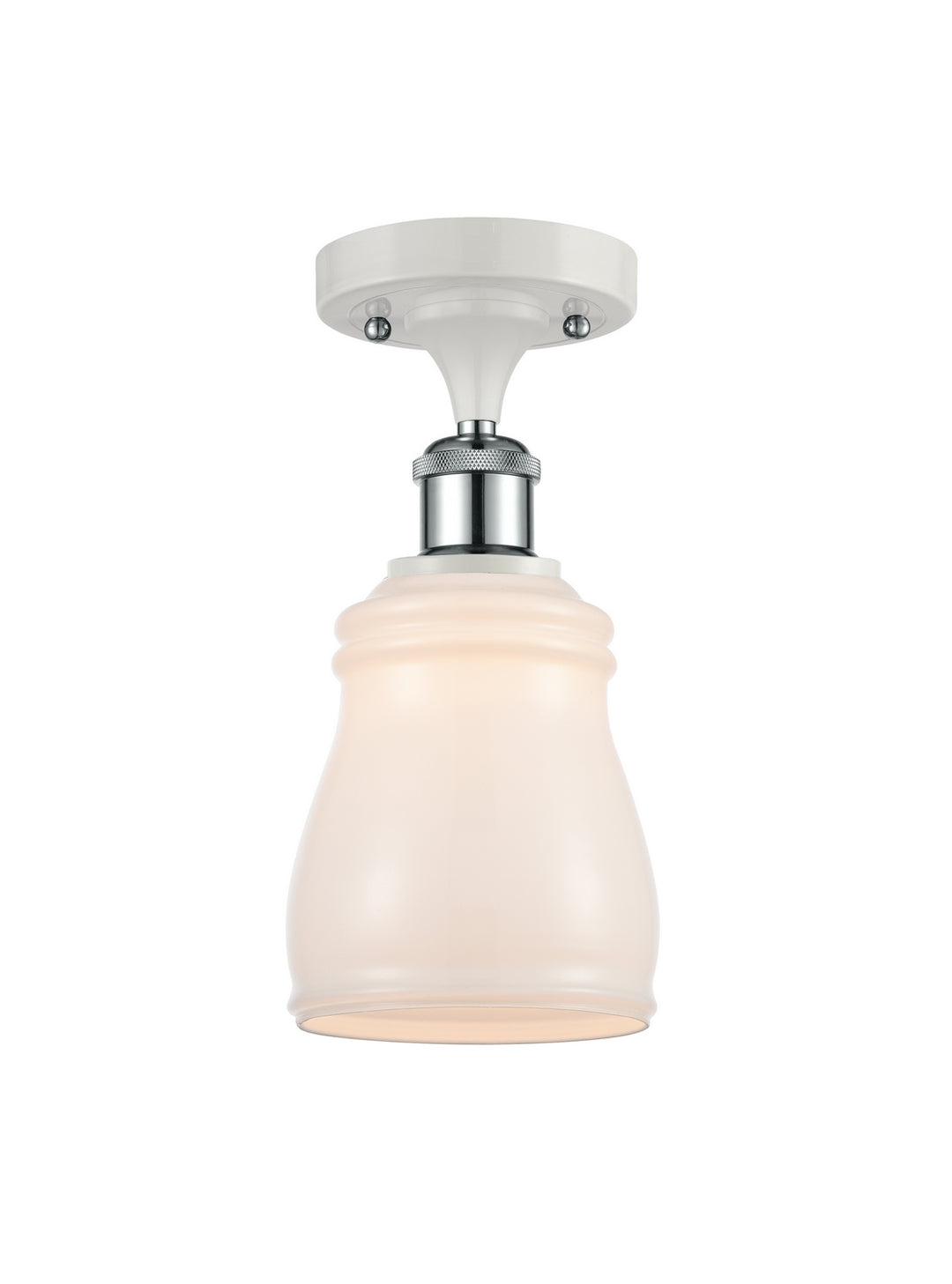 Innovations Ballston 516-1C-WPC-G391-LED Ceiling Light - White and Polished Chrome