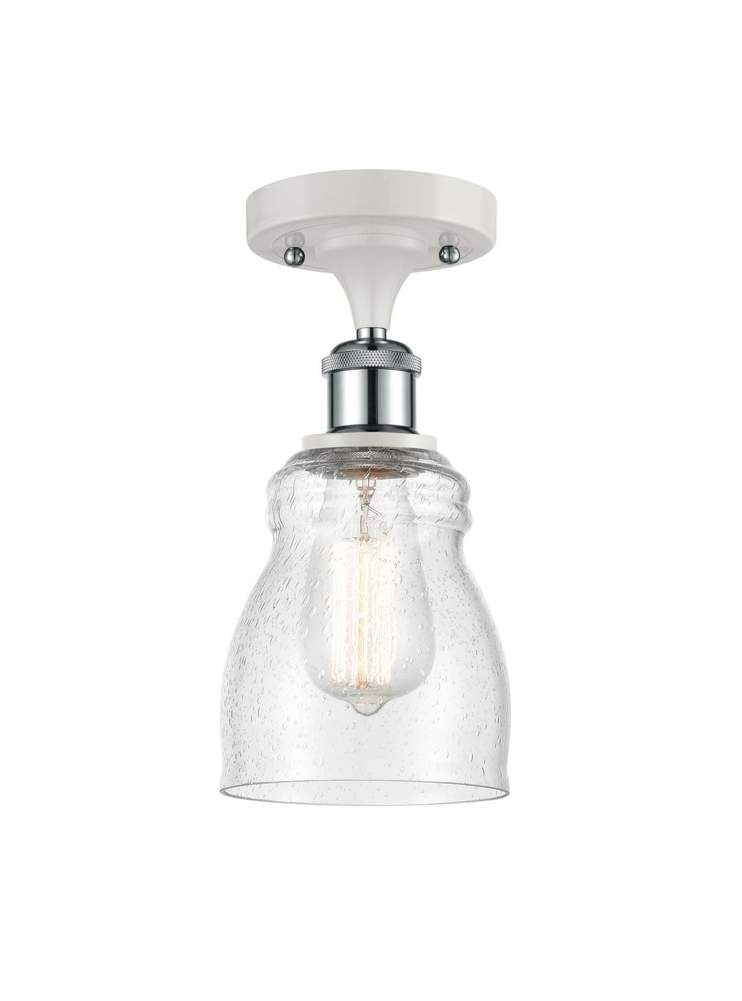 Innovations Ballston 516-1C-WPC-G394-LED Ceiling Light - White and Polished Chrome