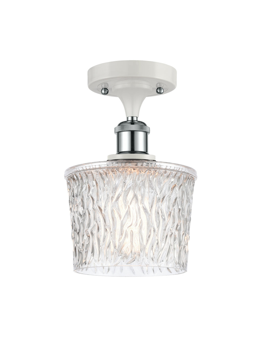 Innovations Ballston 516-1C-WPC-G402 Ceiling Light - White and Polished Chrome