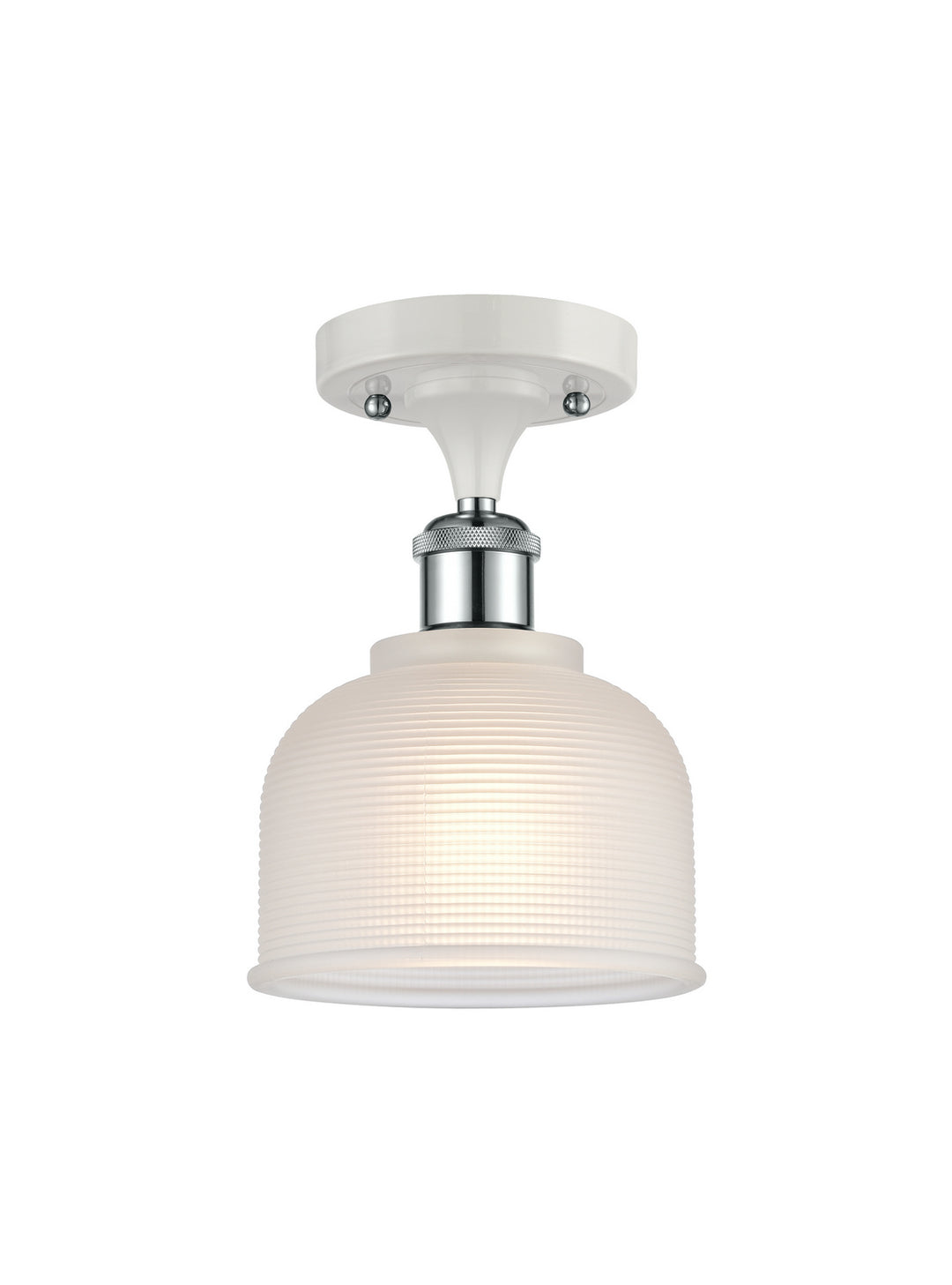 Innovations Ballston 516-1C-WPC-G411 Ceiling Light - White and Polished Chrome
