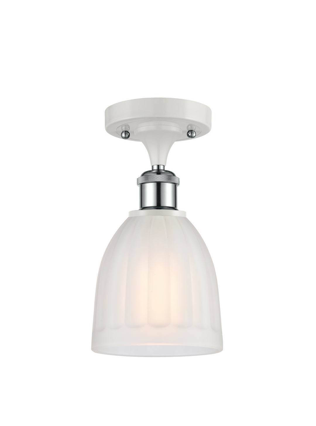 Innovations Ballston 516-1C-WPC-G441 Ceiling Light - White and Polished Chrome