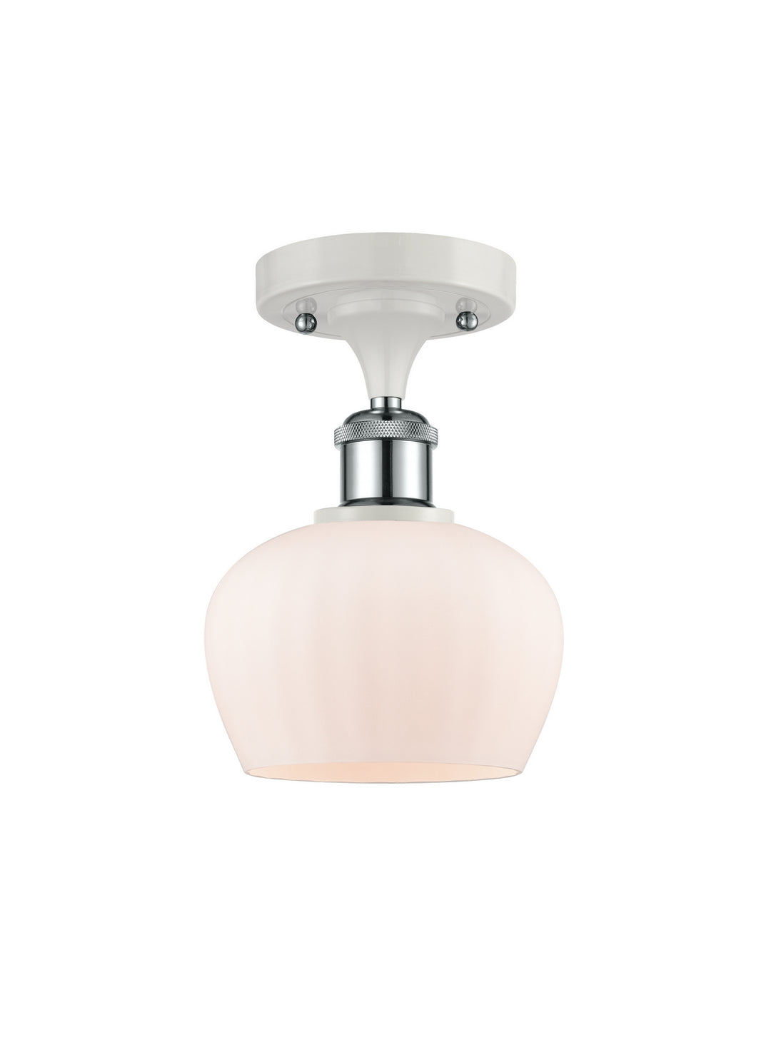 Innovations Ballston 516-1C-WPC-G91 Ceiling Light - White and Polished Chrome