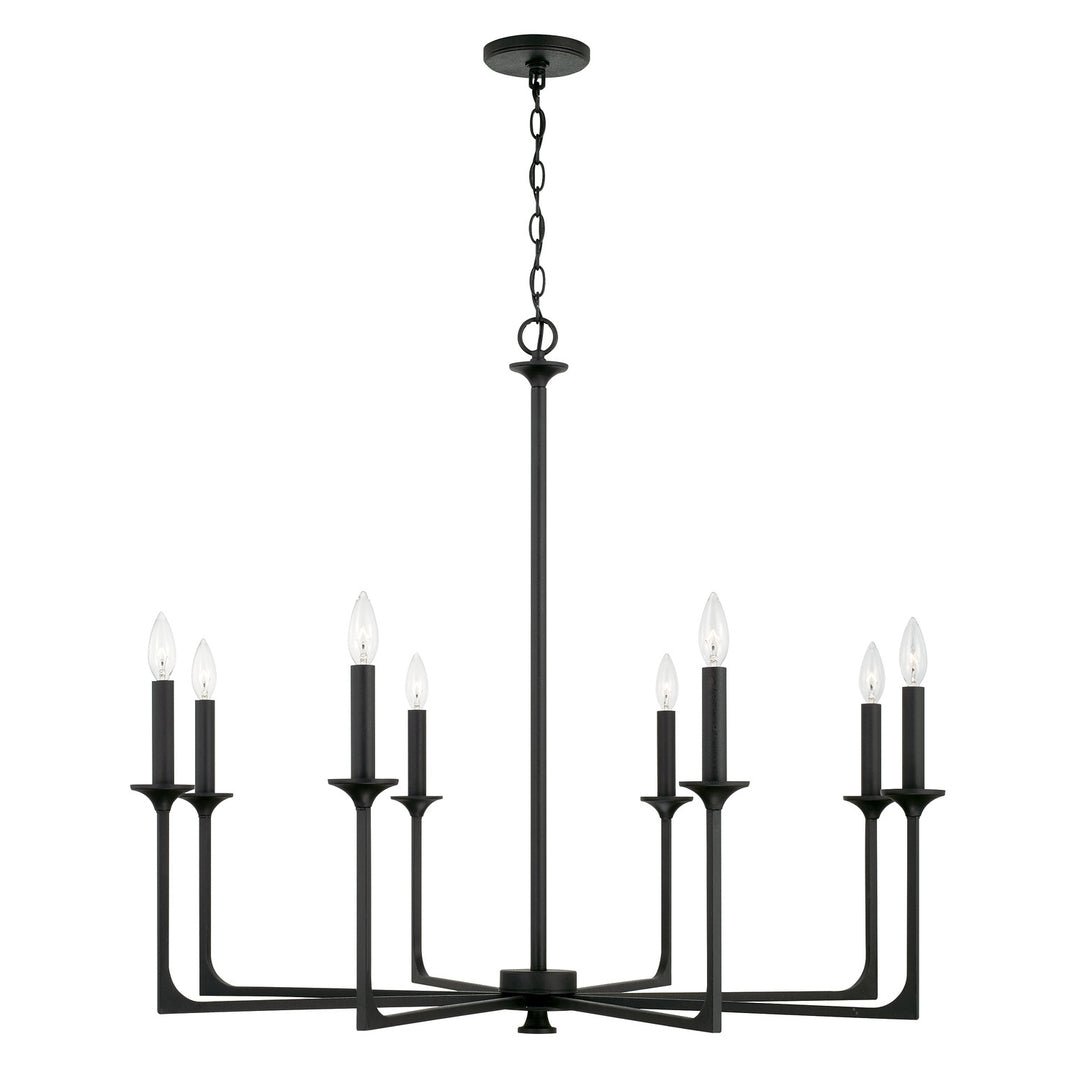 Capital Clint 437381BI Chandelier Light - Black Iron