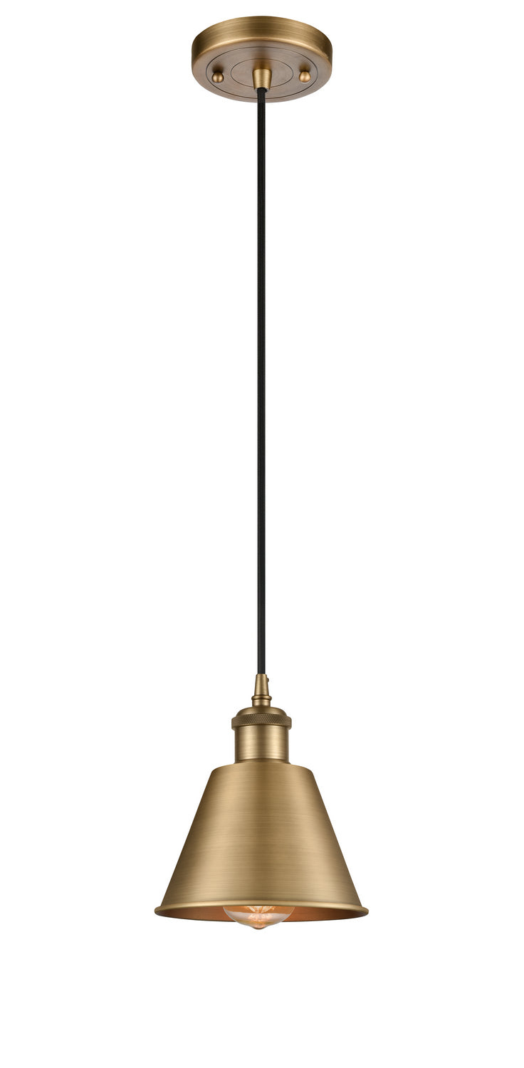 Innovations Ballston 516-1P-BB-M8-LED Pendant Light - Brushed Brass