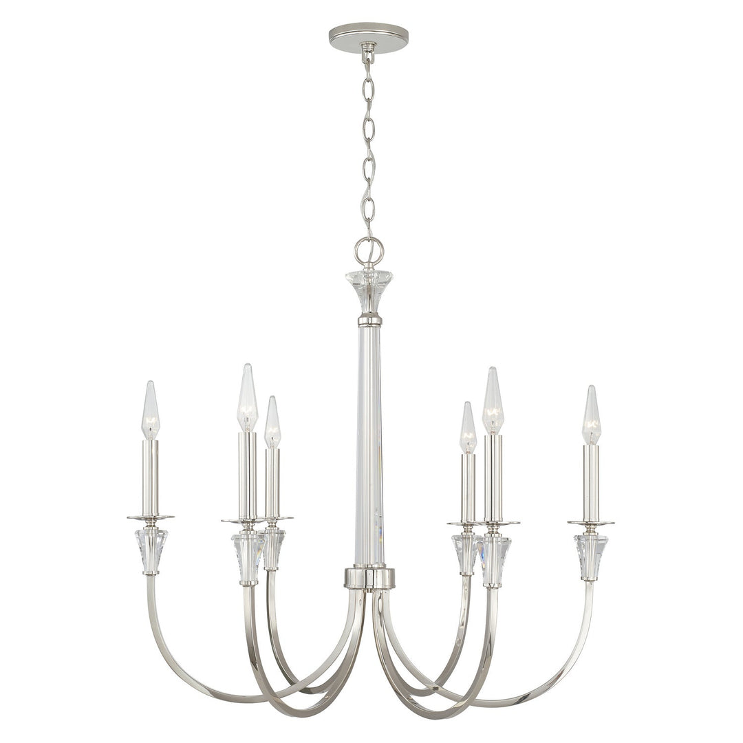 Capital Laurent 441861PN Chandelier Light - Polished Nickel