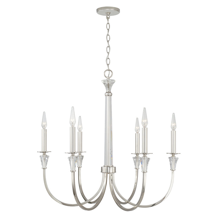 Capital Laurent 441861PN Chandelier Light - Polished Nickel