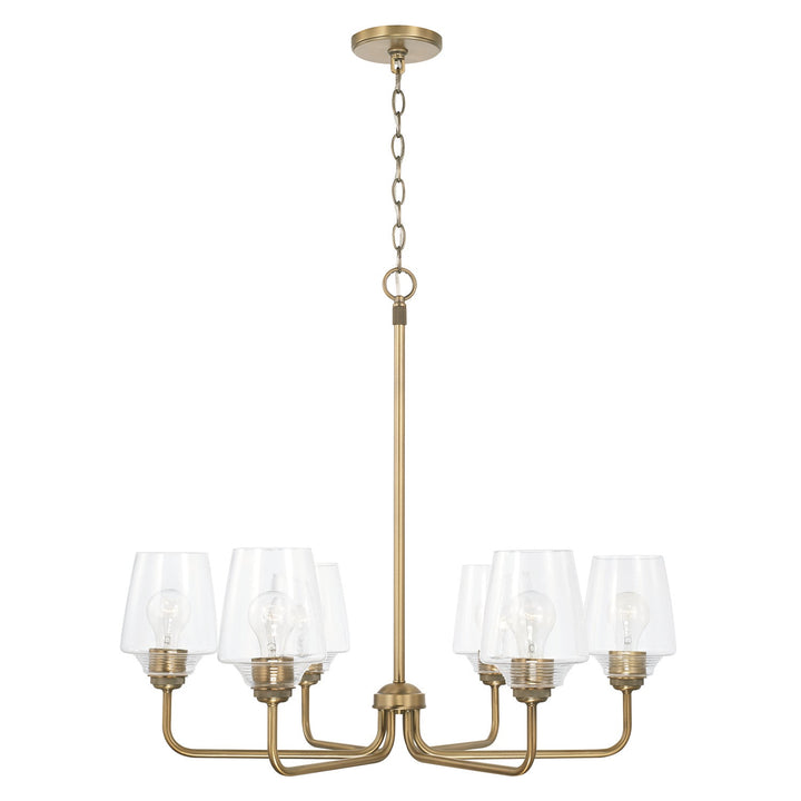 Capital Miller 442261AD-512 Chandelier Light - Aged Brass