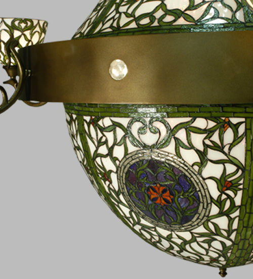 Meyda Tiffany Grand Tulip Medallion 111778 Chandelier Light - Bronze
