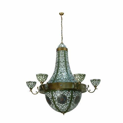 Meyda Tiffany Grand Tulip Medallion 111778 Chandelier Light - Bronze