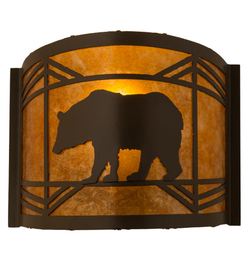 Meyda Tiffany Lone Bear 111779 Wall Light - Timeless Bronze