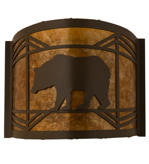 Meyda Tiffany Lone Bear 111779 Wall Light - Timeless Bronze