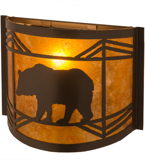 Meyda Tiffany Lone Bear 111779 Wall Light - Timeless Bronze