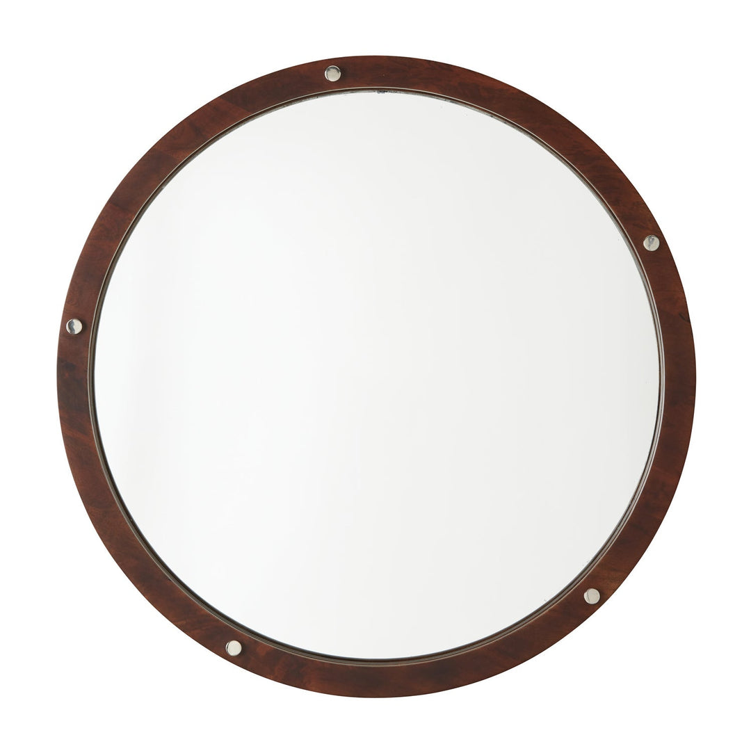 Capital Lighting 739901MM  Mirror Mirror Dark Wood And Polished Nickel