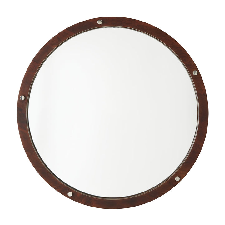 Capital Lighting 739901MM  Mirror Mirror Dark Wood And Polished Nickel