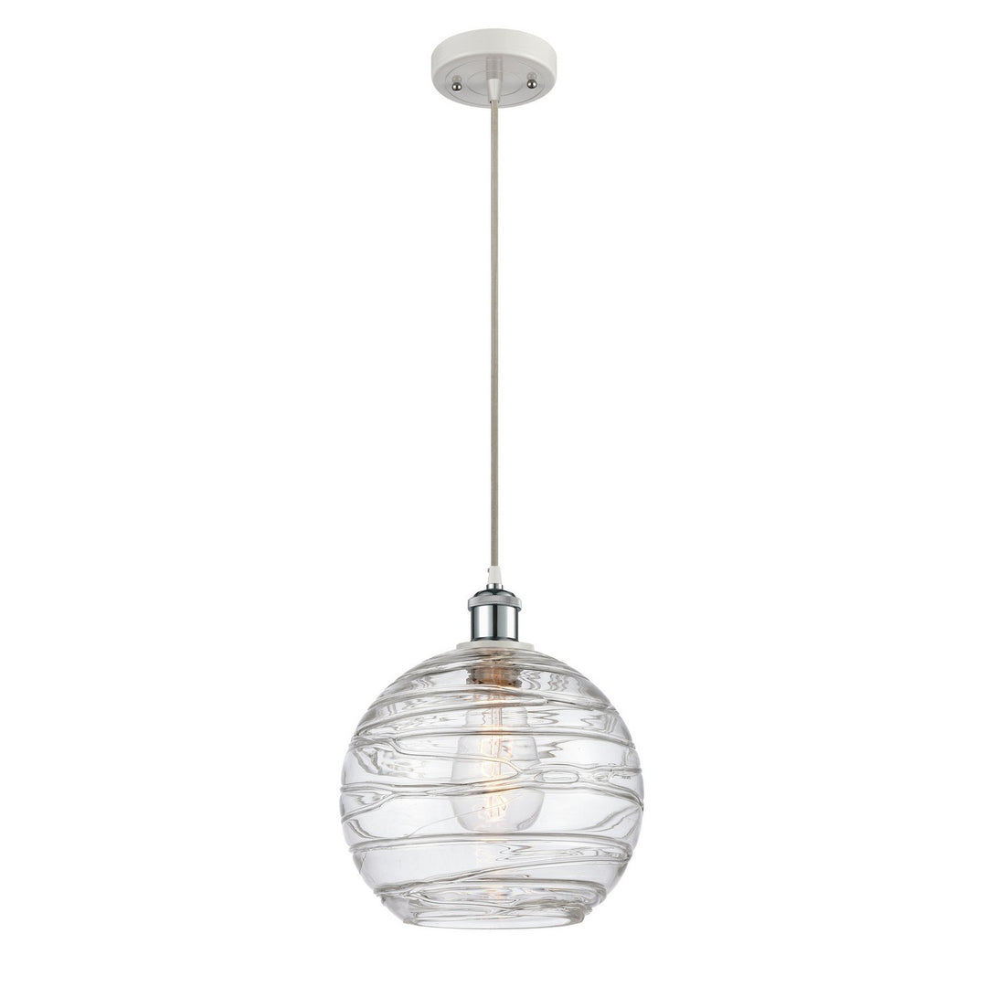 Innovations Ballston 516-1P-WPC-G1213-10 Pendant Light - White and Polished Chrome
