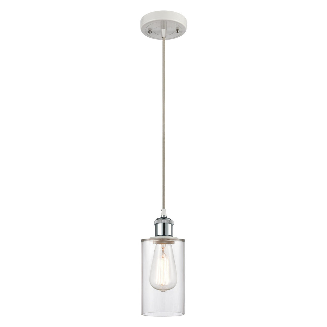 Innovations Ballston 516-1P-WPC-G802-LED Pendant Light - White and Polished Chrome