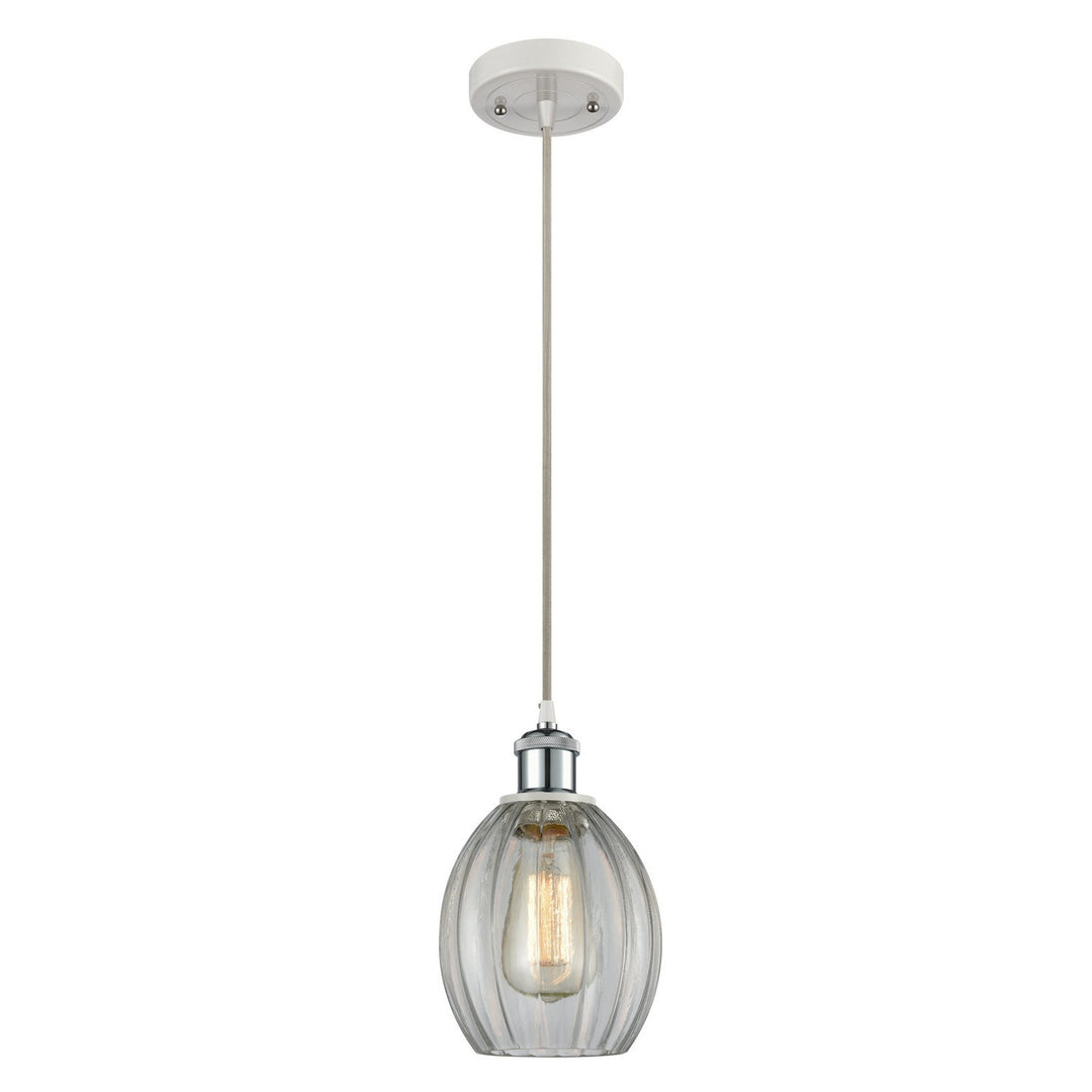 Innovations Ballston 516-1P-WPC-G82 Pendant Light - White and Polished Chrome