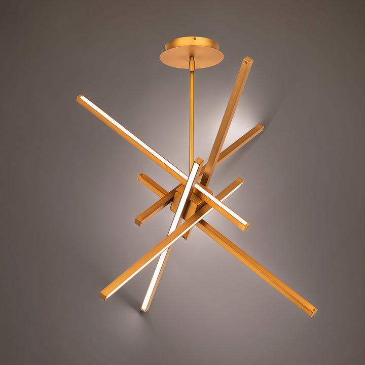 WAC Parallax PD-73139-AB Chandelier Light - Aged Brass