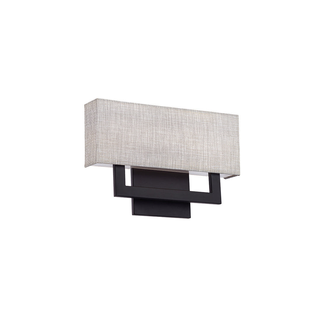 WAC Manhattan WS-13115-BK Wall Sconce Light - Black