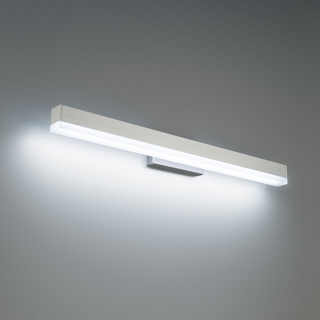 WAC Styx WS-41125-AL Bath Vanity Light 3 in. wide - Brushed Aluminum